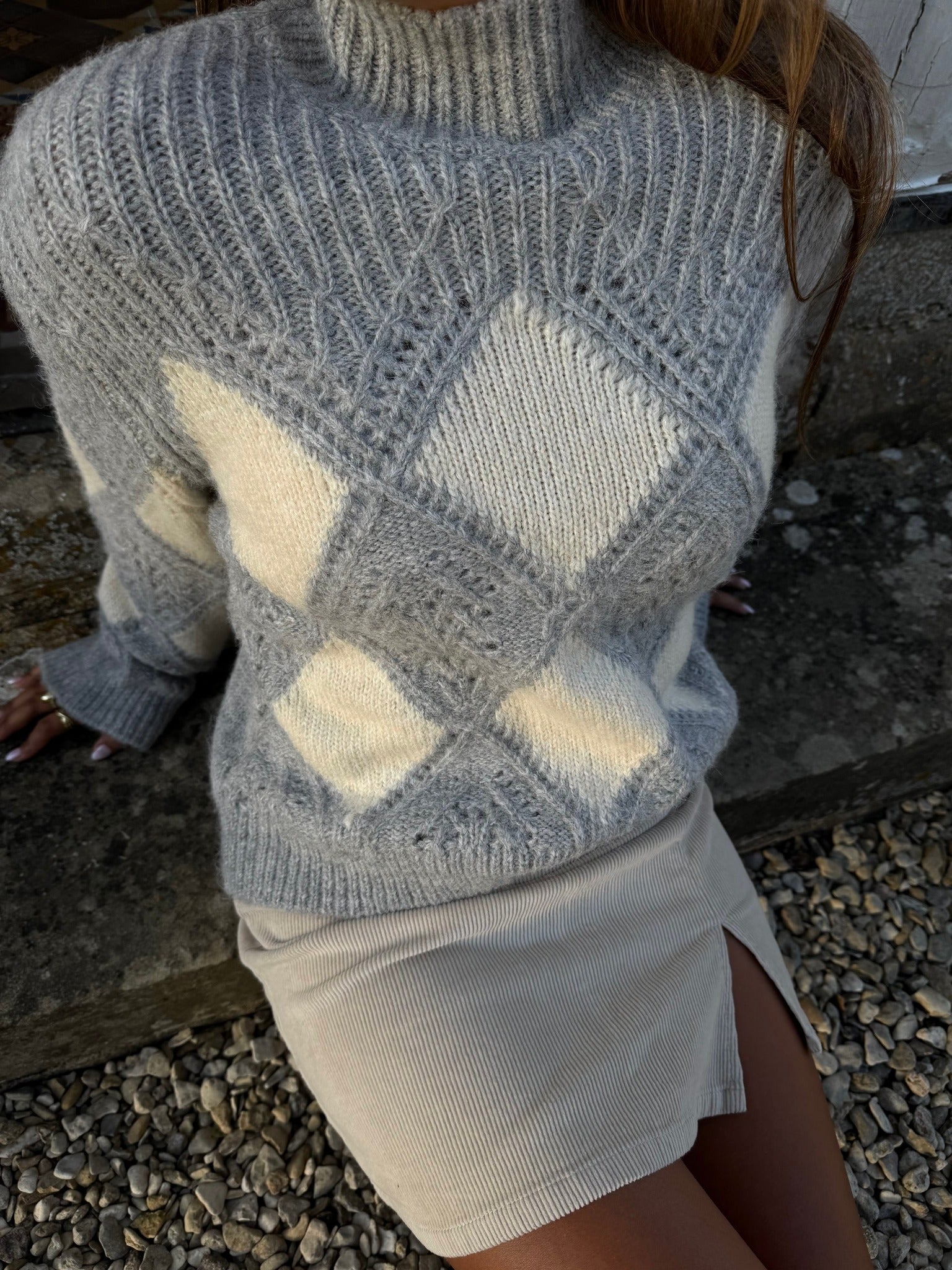 VMPALOMA Pullover - Light Grey Melange
